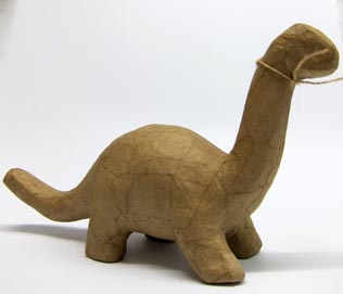 Pappmaché-Figur Brontosaurus S